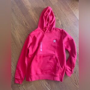 Adidas mens Bold Red Pullover Hoodie